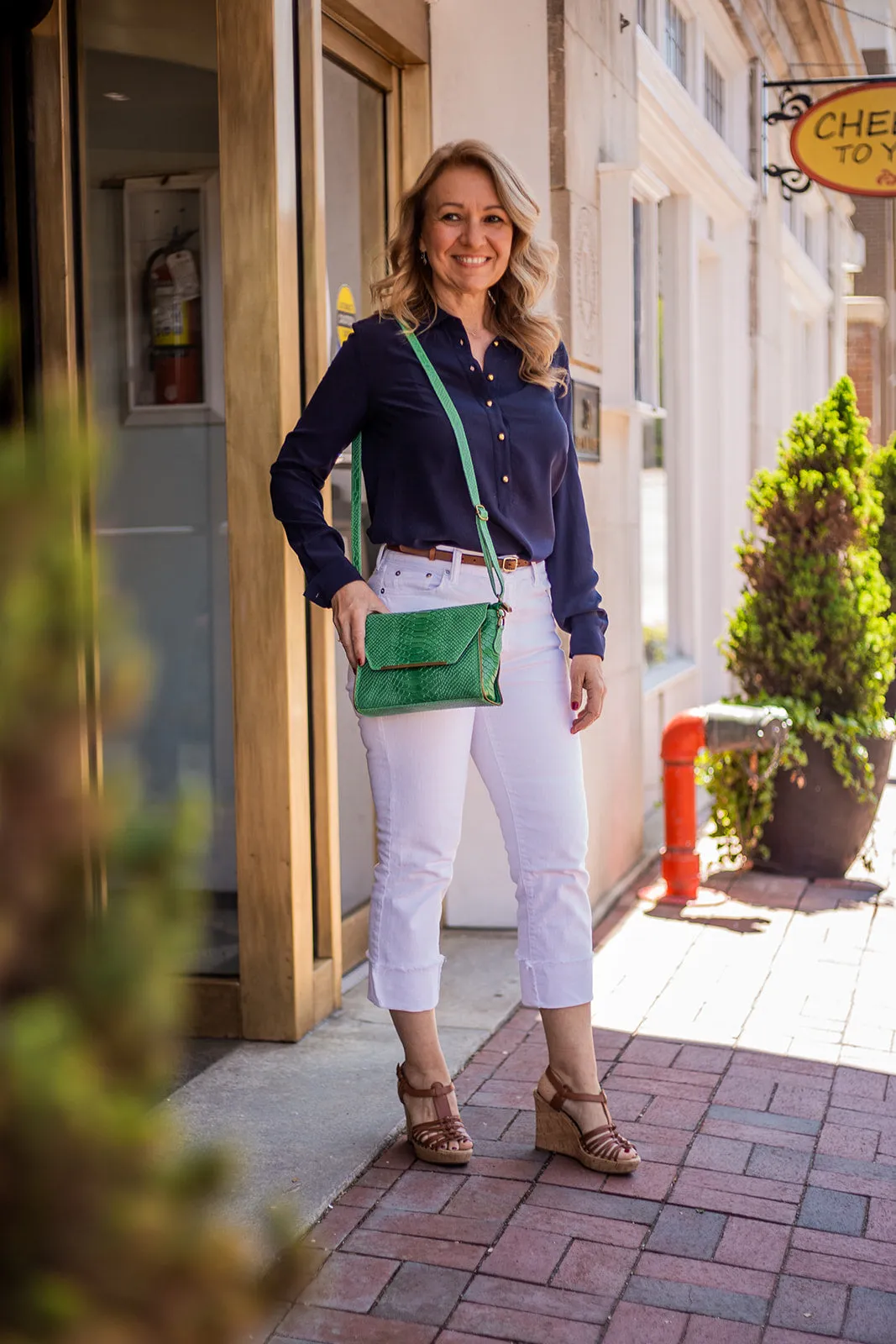 Classy & Chic, Embossed Exotic Print Handbag