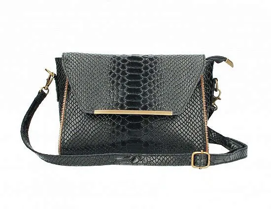 Classy & Chic, Embossed Exotic Print Handbag