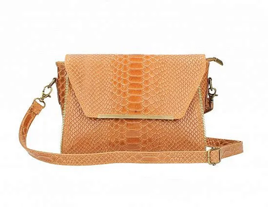 Classy & Chic, Embossed Exotic Print Handbag