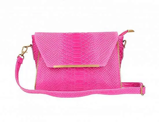 Classy & Chic, Embossed Exotic Print Handbag