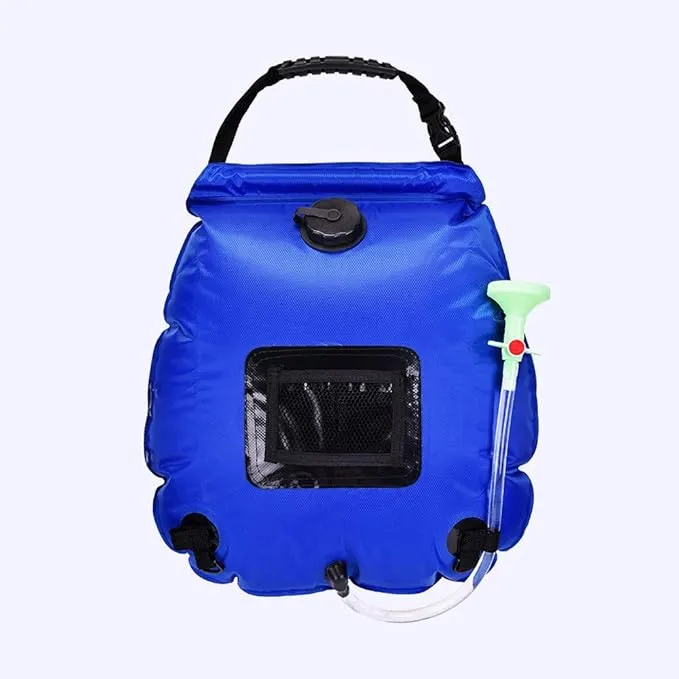 CLICIC Solar Shower Bag 5 gallons/20L Solar Heating Shower Bag with Removable Hose and On-Off Switchable Shower Head for Outdoor Camping Beach Swimming Traveling Hiking