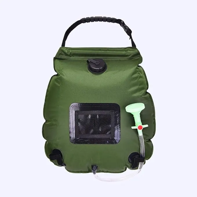 CLICIC Solar Shower Bag 5 gallons/20L Solar Heating Shower Bag with Removable Hose and On-Off Switchable Shower Head for Outdoor Camping Beach Swimming Traveling Hiking