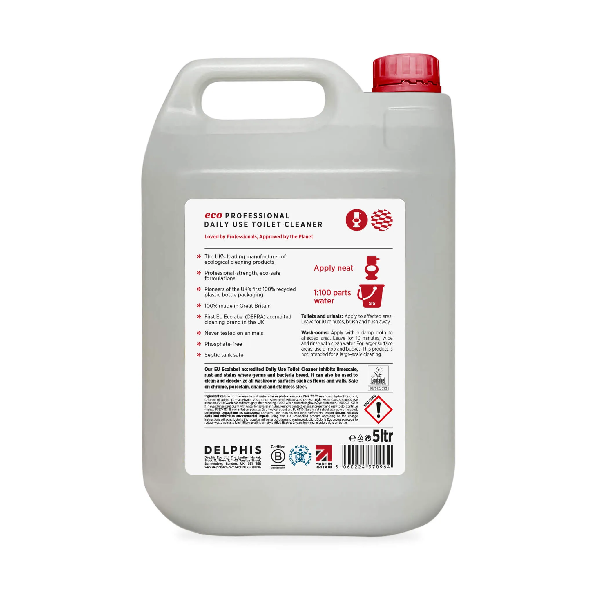 Commercial Toilet Cleaner - Daily Use 5L (RTU)
