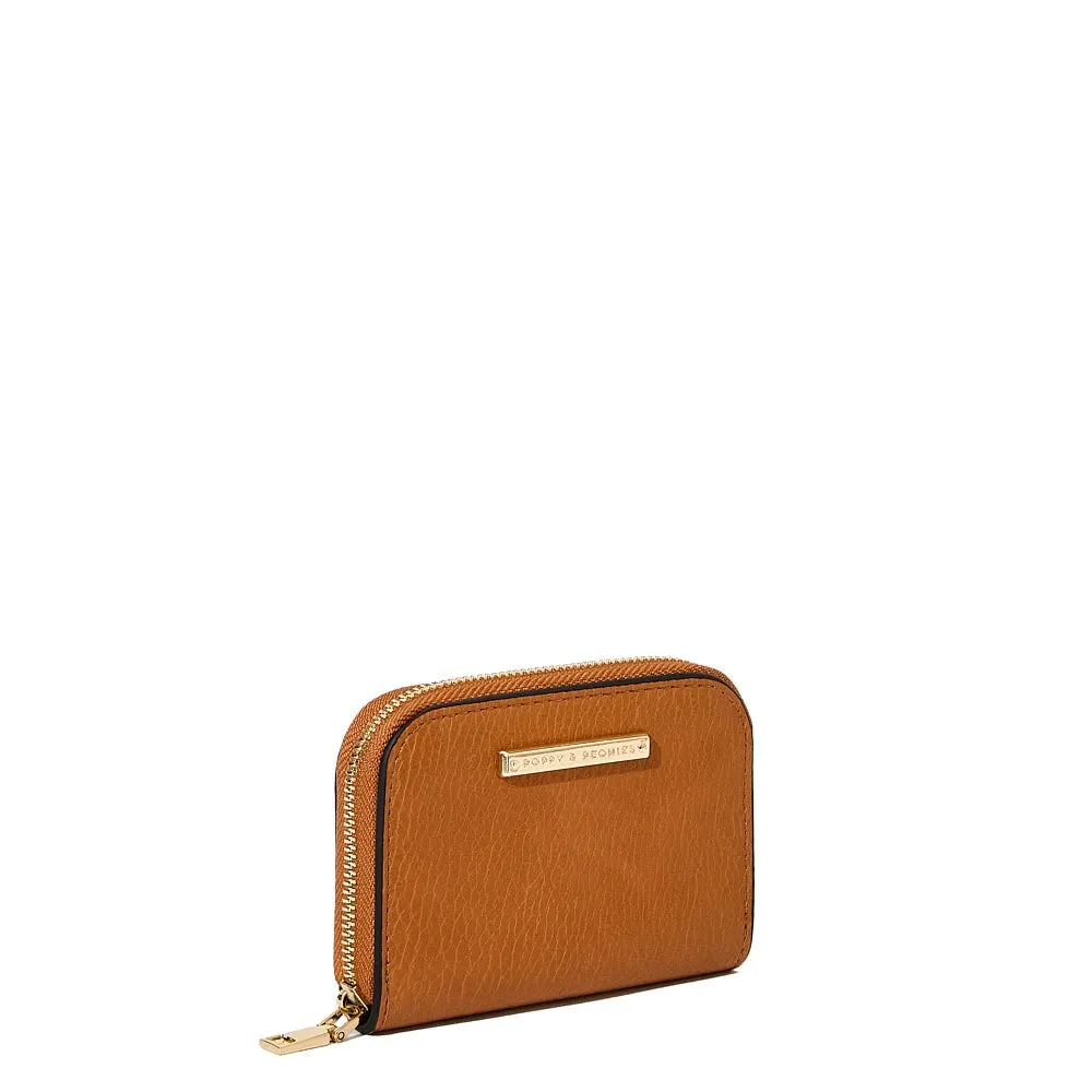 Compact Card Case Cognac