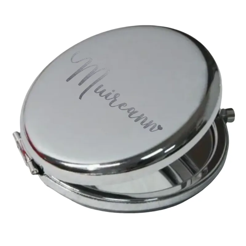 Compact Folding Makeup Mirror - Personalised Gift