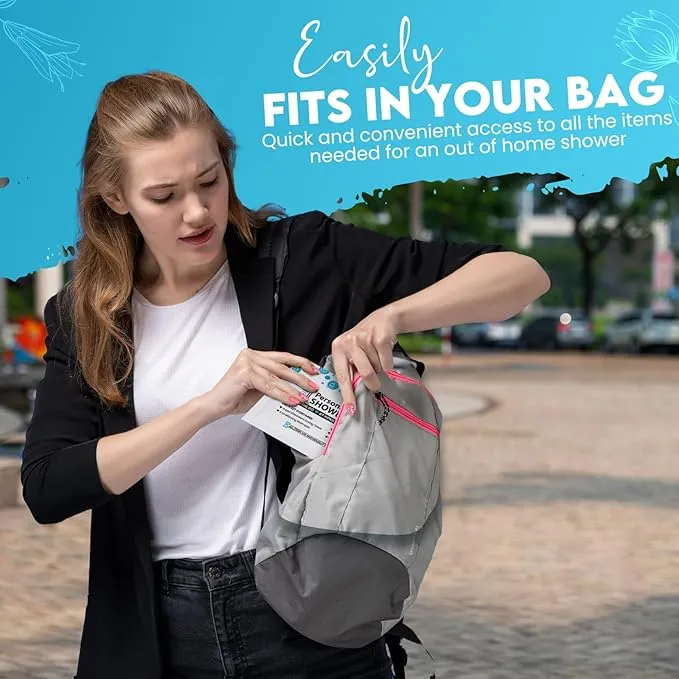 Compact Personal Shower Kit To-Go– Your Hygiene Companion for Travel, Gym, and Outdoor Adventures (50)