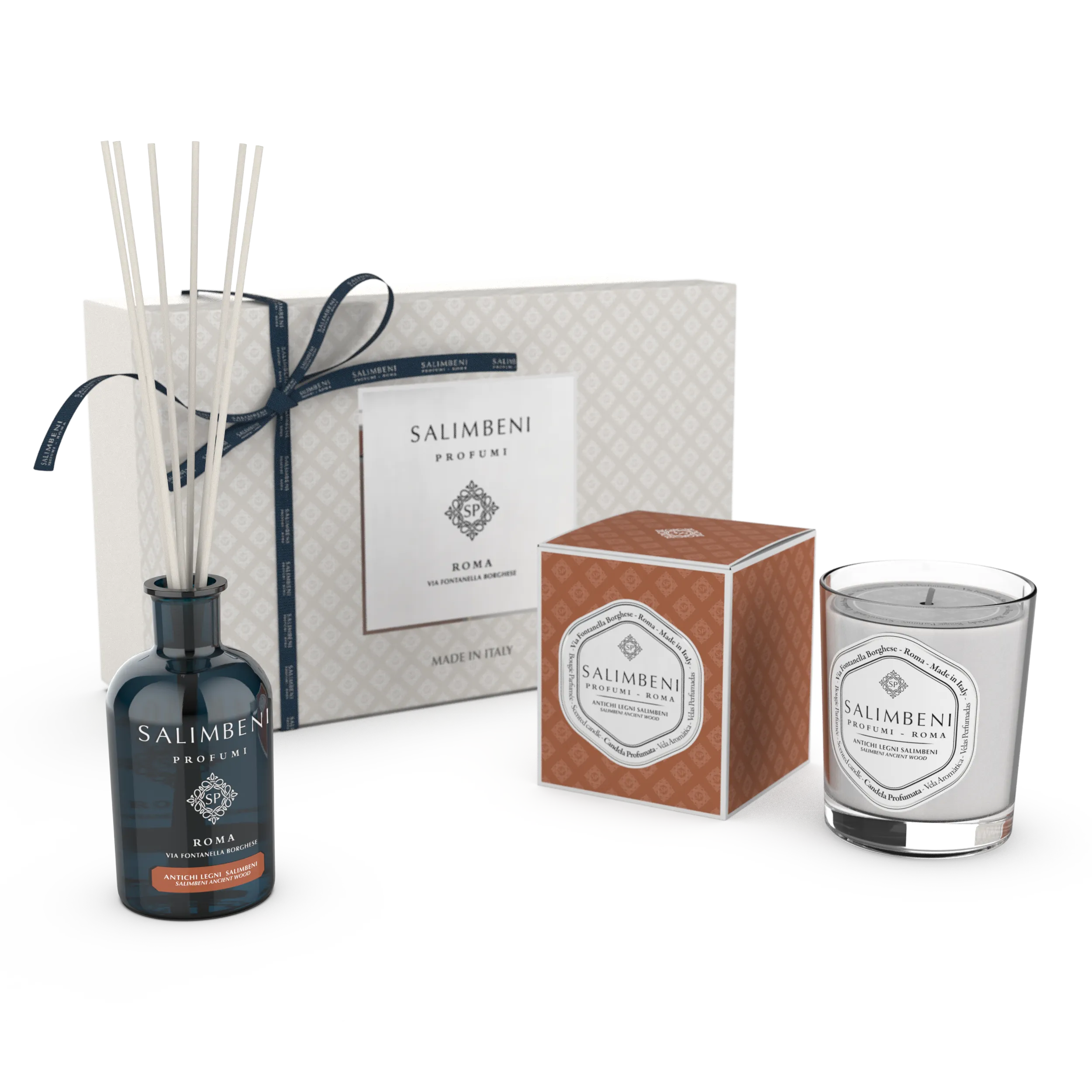 Confezione Regalo A SCELTA (Diffusore a Bastoncini da 100 ml   Candela Profumata 190 gr)