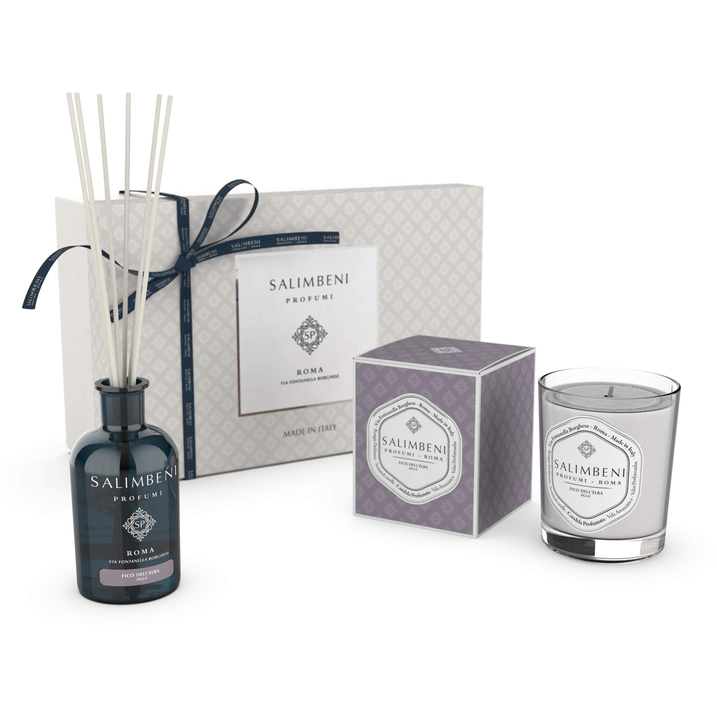 Confezione Regalo A SCELTA (Diffusore a Bastoncini da 100 ml   Candela Profumata 190 gr)