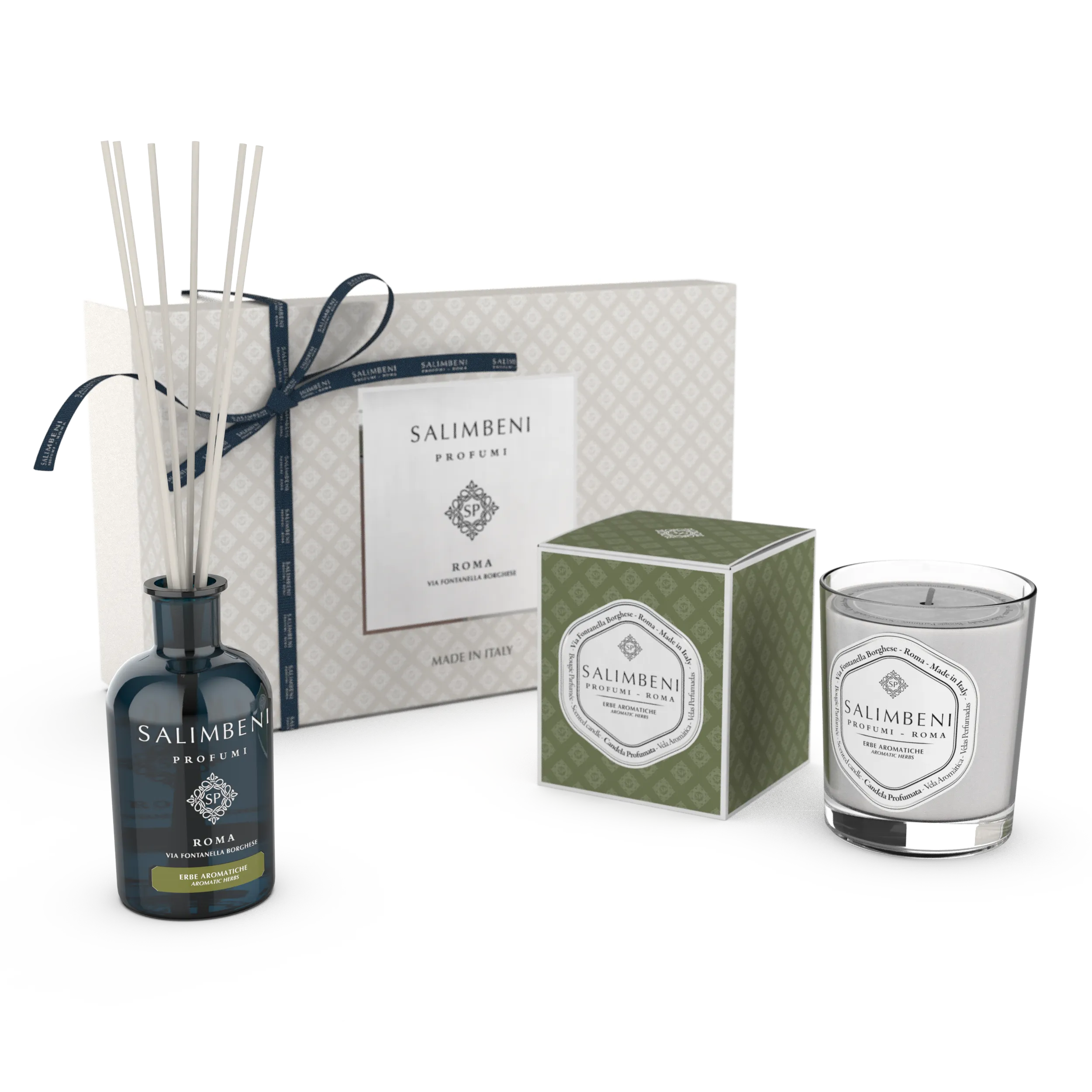 Confezione Regalo A SCELTA (Diffusore a Bastoncini da 100 ml   Candela Profumata 190 gr)