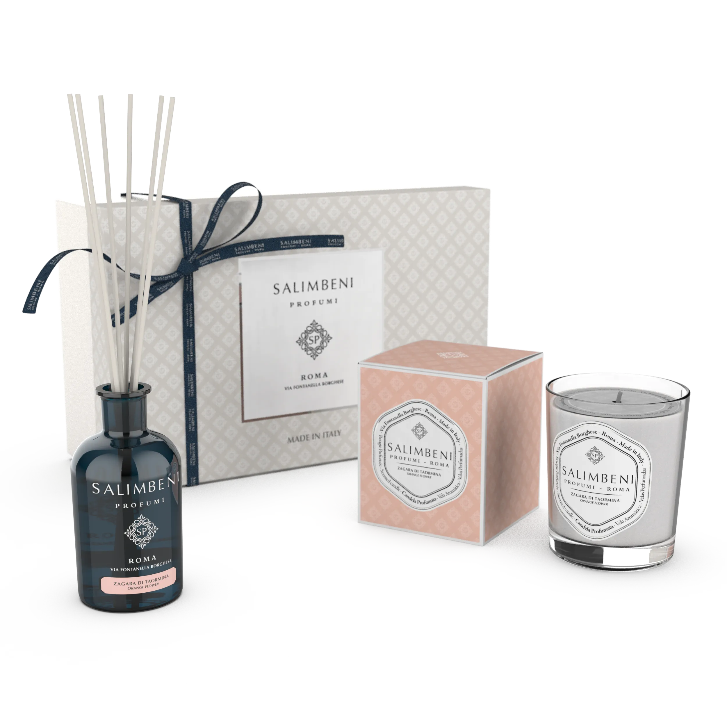 Confezione Regalo A SCELTA (Diffusore a Bastoncini da 100 ml   Candela Profumata 190 gr)