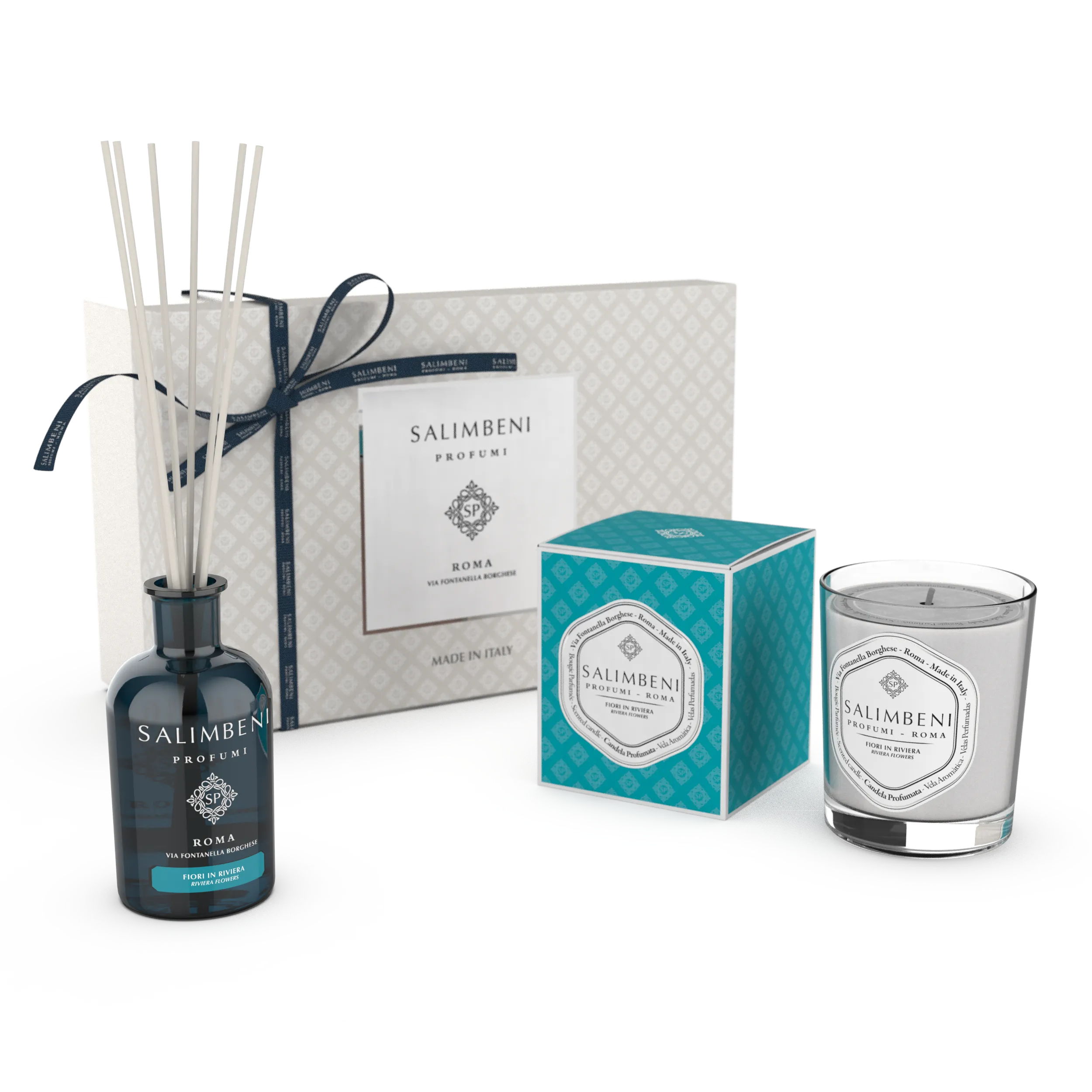 Confezione Regalo A SCELTA (Diffusore a Bastoncini da 100 ml   Candela Profumata 190 gr)