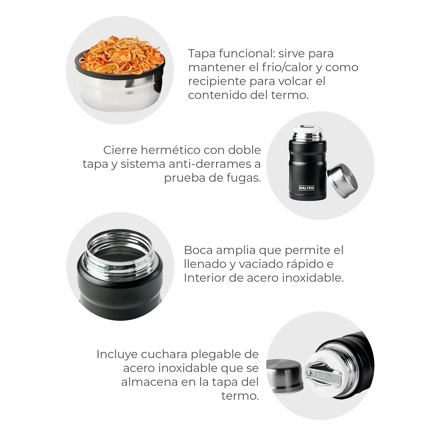 Contenedor Térmico Para Alimentos 750ml