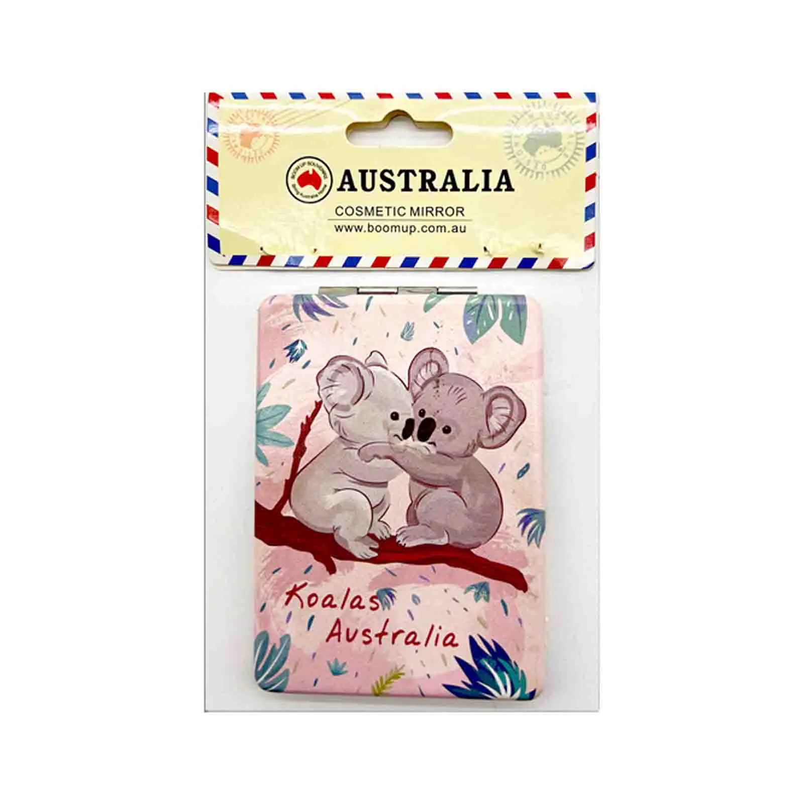 Cosmetic Mirror Rectangle Koala Pink