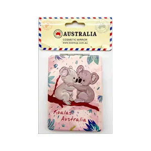 Cosmetic Mirror Rectangle Koala Pink