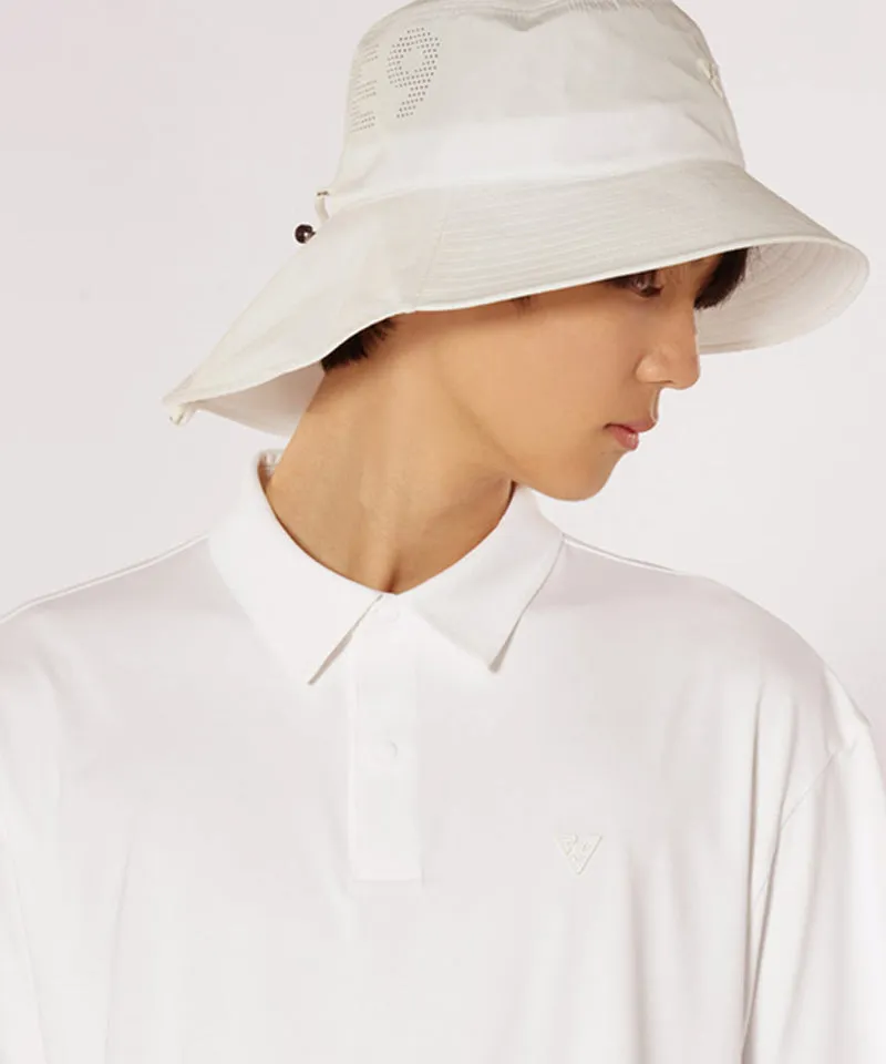 CREVE NINE: Logo Laser Bucket Hat - White