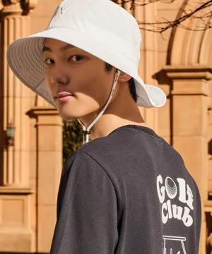 CREVE NINE: Logo Laser Bucket Hat - White