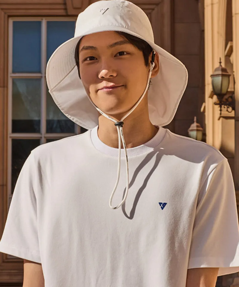 CREVE NINE: Logo Laser Bucket Hat - White