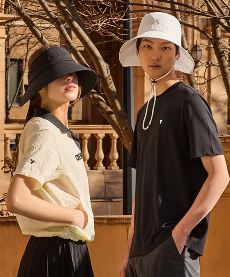 CREVE NINE: Logo Laser Bucket Hat - White