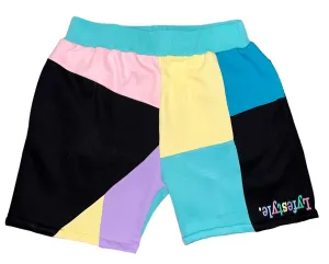 Cross-Sectional Pastel Lyfestyle Shorts