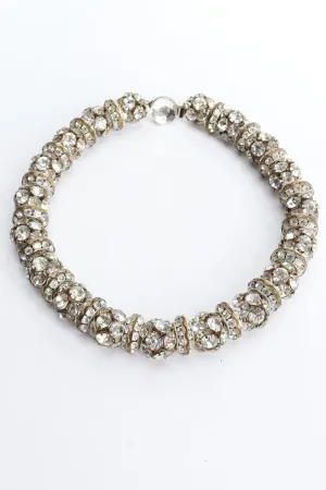 Crystal Cluster Ball Rope Choker