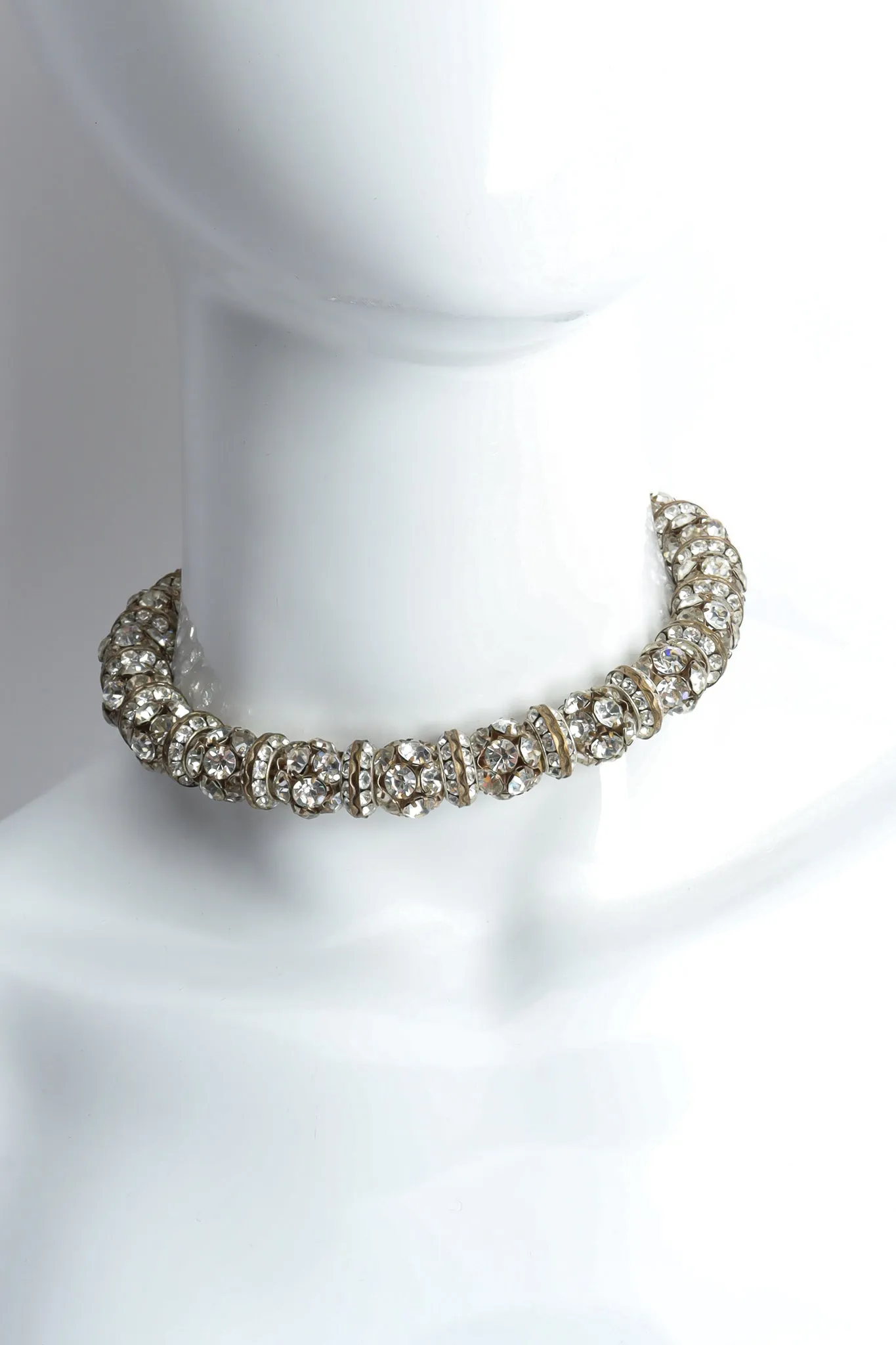 Crystal Cluster Ball Rope Choker