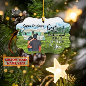 Custom Benelux Ornament - Camping Couple