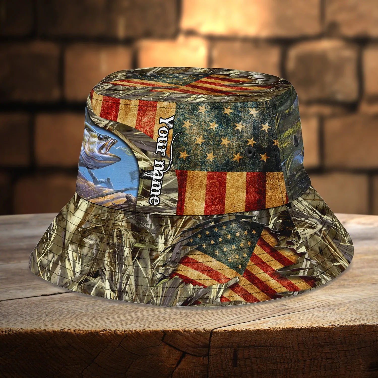 Custom Bucket Hat - Fishing - Fuly 10