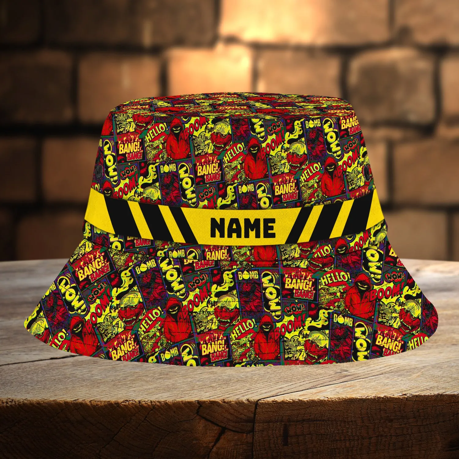 Custom Bucket Hat - Graffiti 3- Loop - Nt168 - Ct023