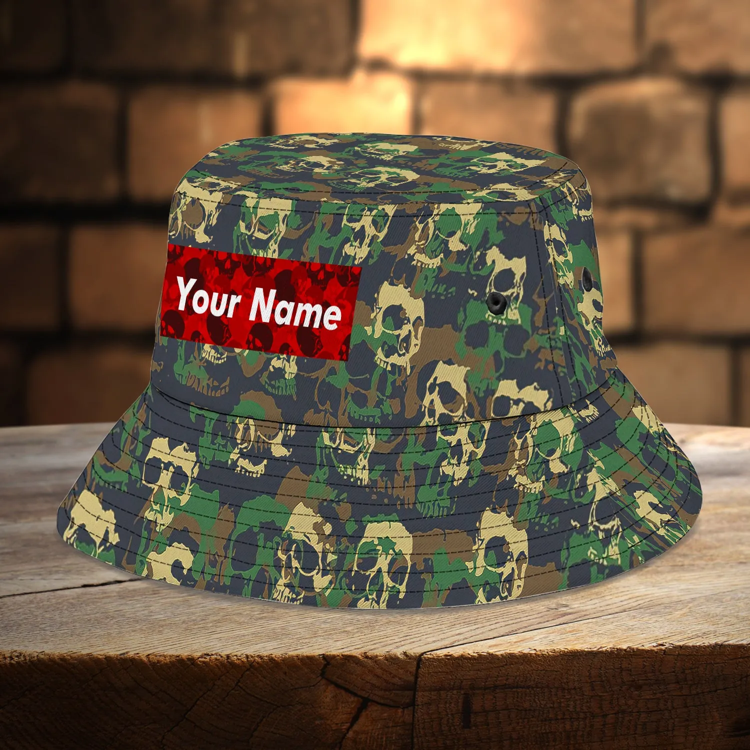Custom Bucket Hat - Skull - Vhv-bucket-002