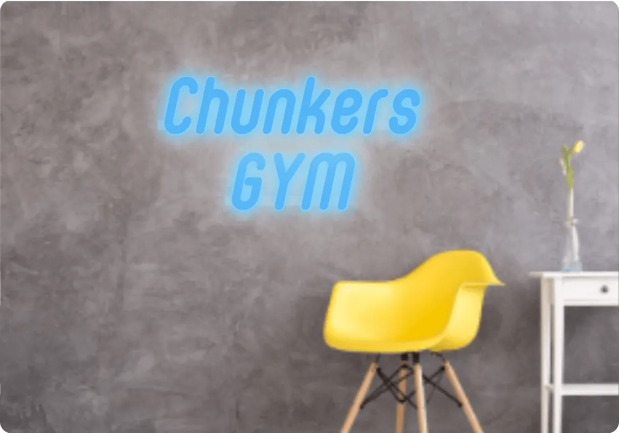Custom text: Chunkers  GYM