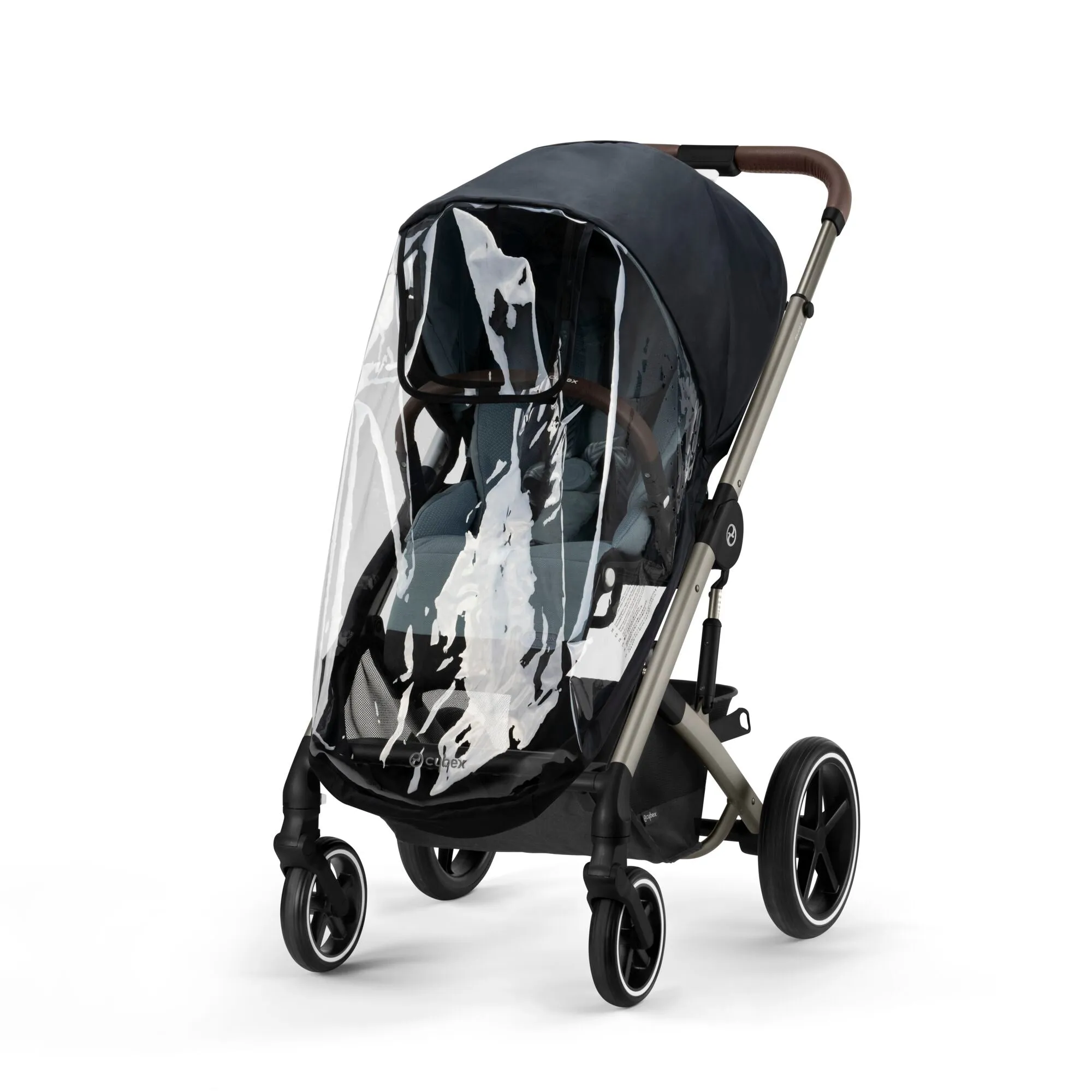 Cybex Balios S Lux Bundle with Aton B2 Car Seat & Base - Lava Grey/Silver Frame