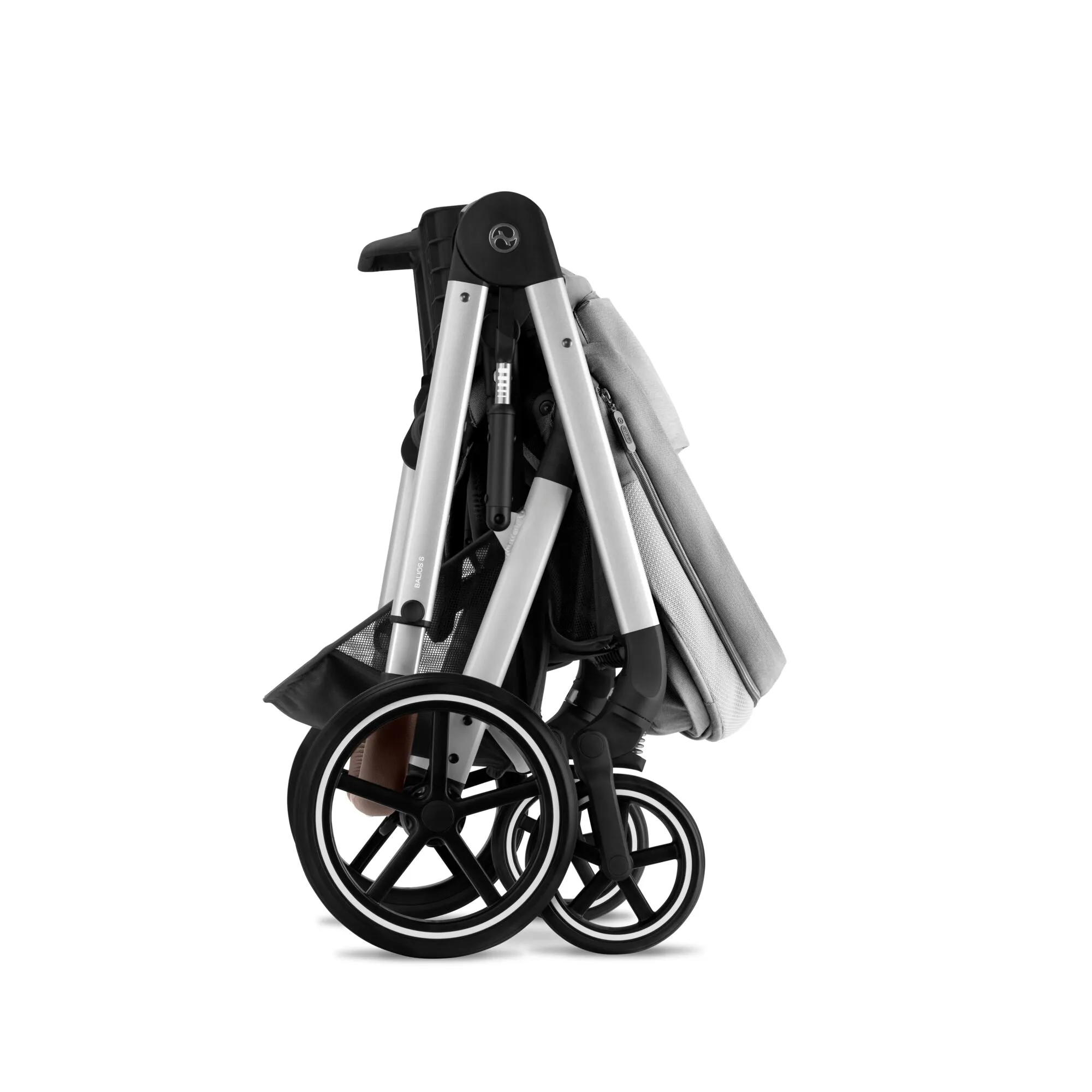 Cybex Balios S Lux Bundle with Aton B2 Car Seat & Base - Lava Grey/Silver Frame