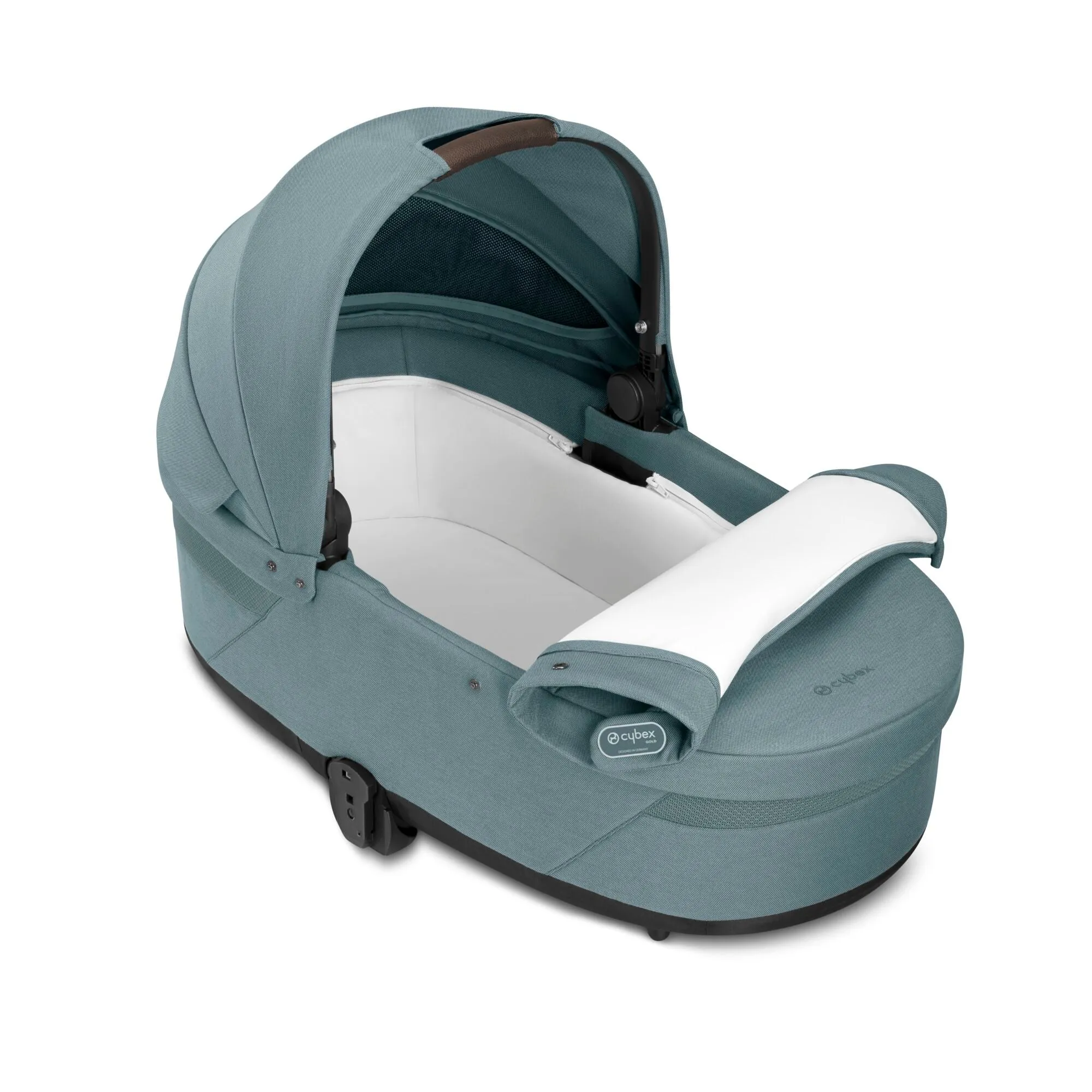 Cybex Balios S Lux Bundle with Aton B2 Car Seat & Base - Sky Blue/Taupe Frame