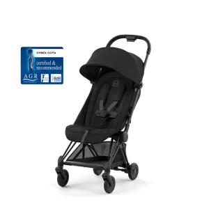 CYBEX COYA Ultra-compact Pushchair with Matt Black Frame - Sepia Black
