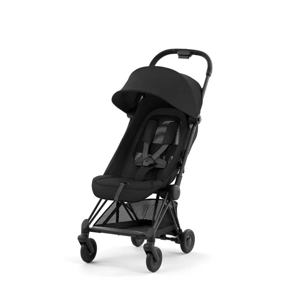 CYBEX COYA Ultra-compact Pushchair with Matt Black Frame - Sepia Black