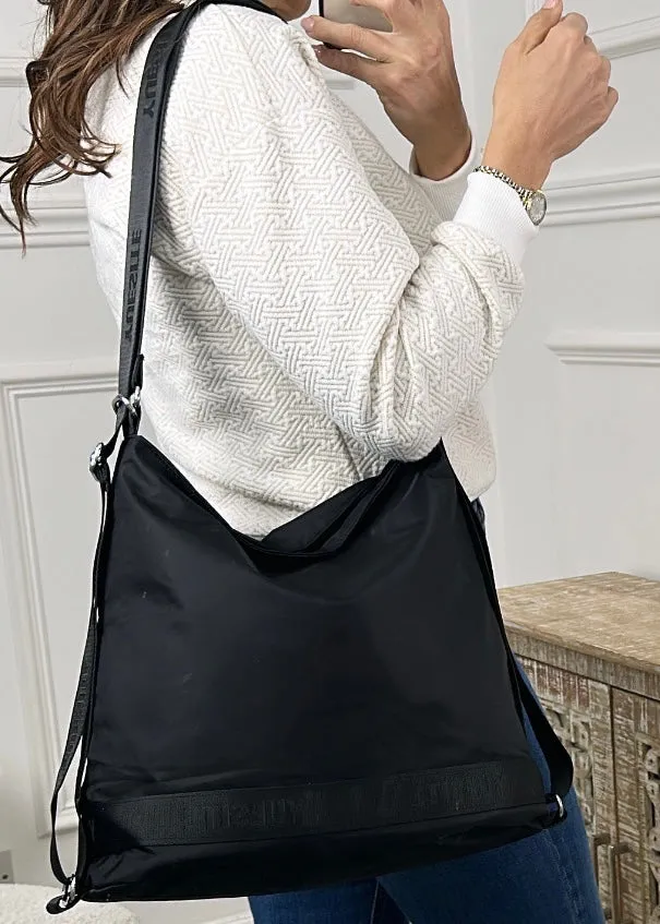 Dana Black Convertible Backpack Shoulderbag