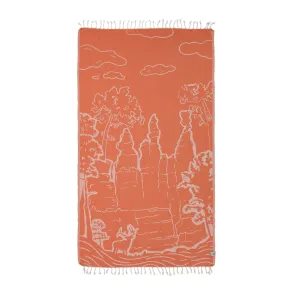 Deerfield Peshtemal Pure Cotton Beach Towel by La'Hammam