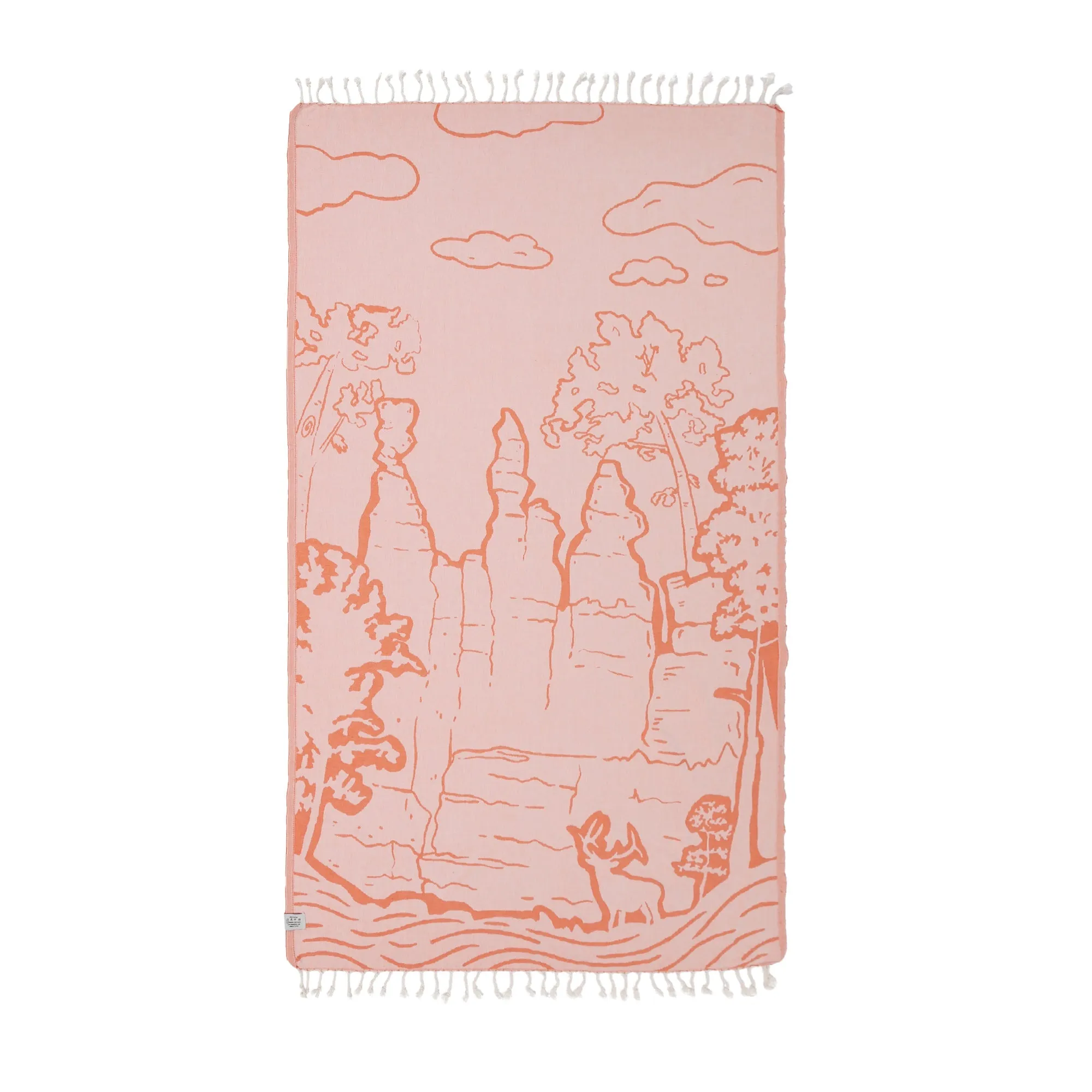 Deerfield Peshtemal Pure Cotton Beach Towel by La'Hammam