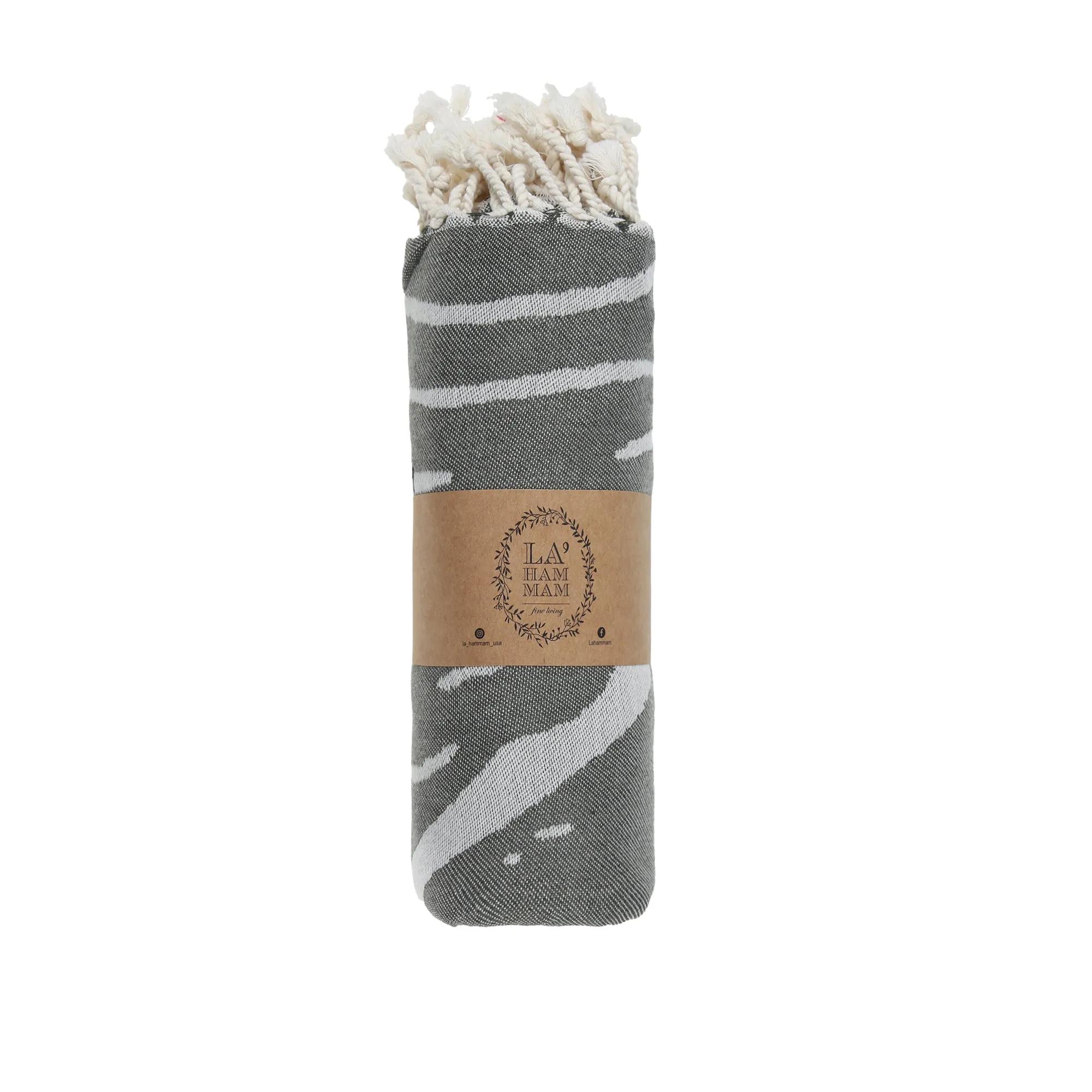 Deerfield Peshtemal Pure Cotton Beach Towel by La'Hammam
