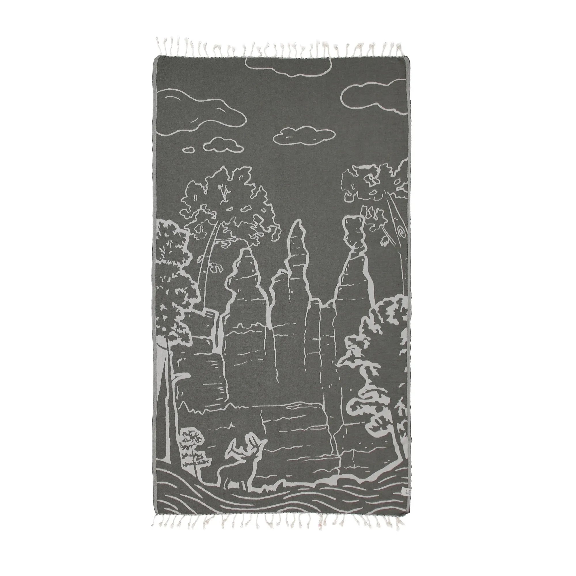 Deerfield Peshtemal Pure Cotton Beach Towel by La'Hammam