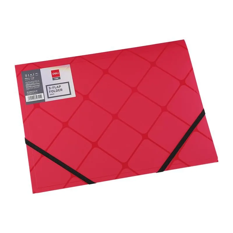 Deli 3 Flap Elastic Folder A4 E3962