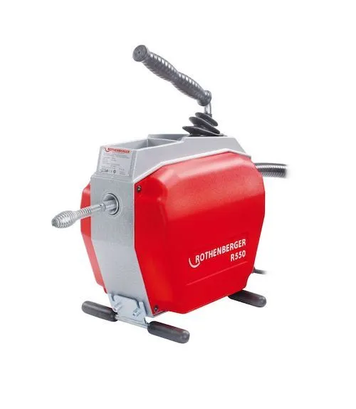 Drain cleaning machine R550 including guide hose