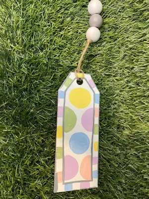 Easter Bucket Tags - Hand Painted