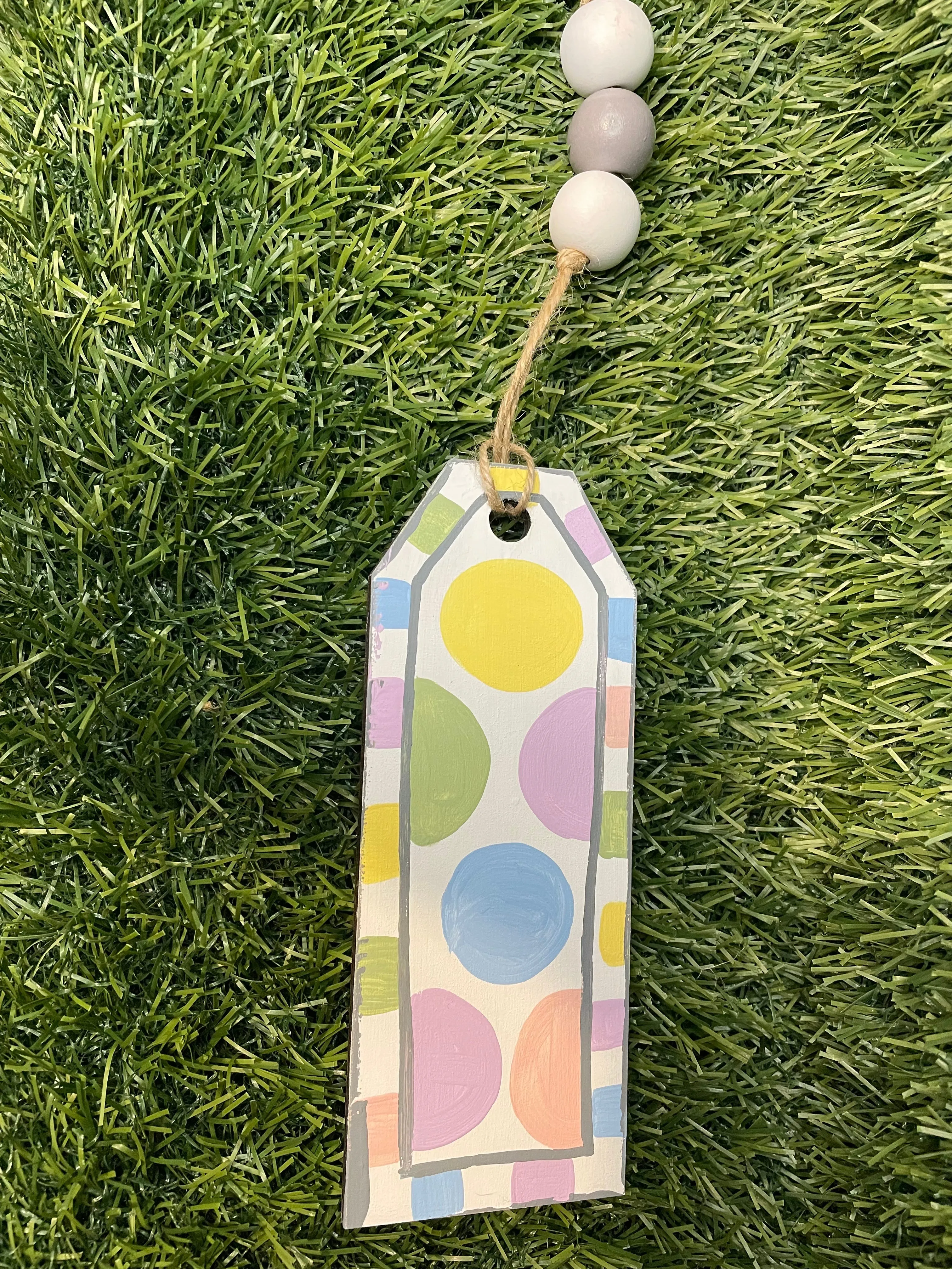 Easter Bucket Tags - Hand Painted