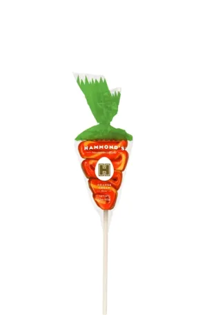 Easter Carrot Orange Cream Lollipop