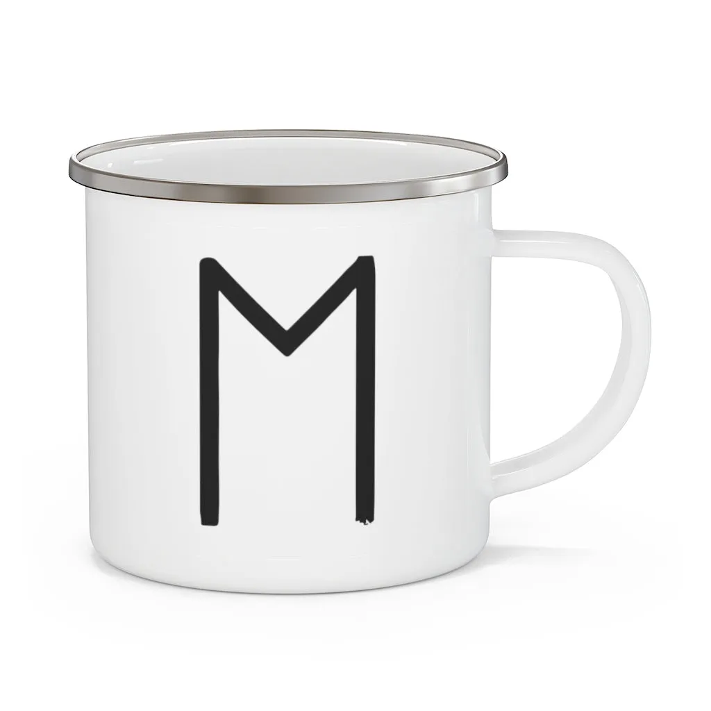 Ehwaz (Horse) Viking Rune Enamel Camping Mug