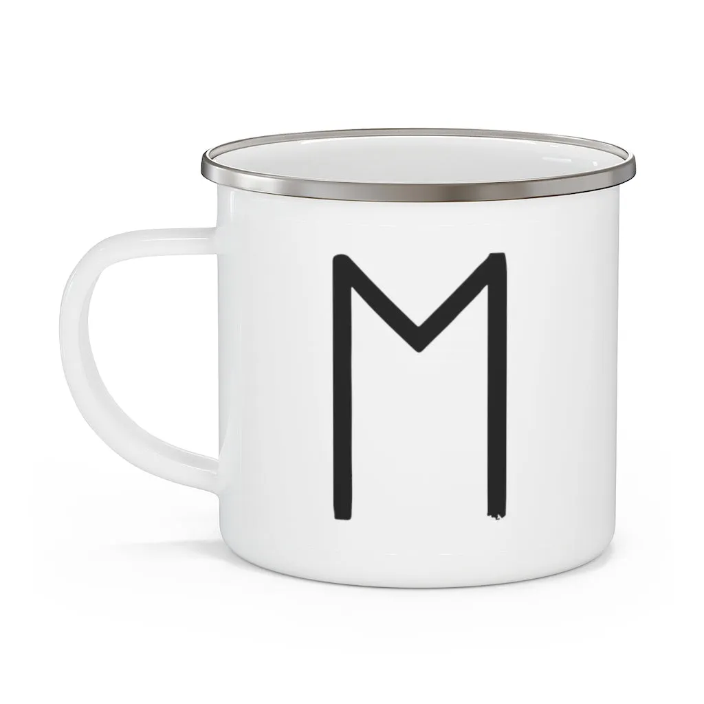 Ehwaz (Horse) Viking Rune Enamel Camping Mug