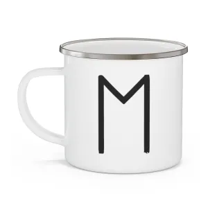 Ehwaz (Horse) Viking Rune Enamel Camping Mug