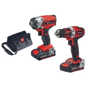 Einhell 4257245 TE-TK 18V Cordless Drill/Driver & Impact Kit