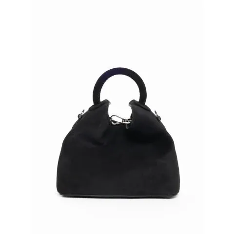 Elleme Baozi Handbag in Black Suede